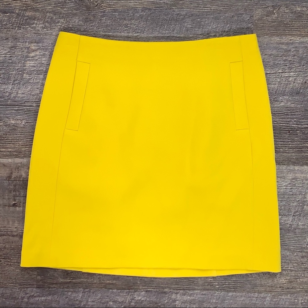 Banana Republic yellow mini a-line  skirt